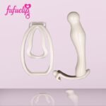 FUFU CLIP CHASTITY ANAL PLUG WHITE