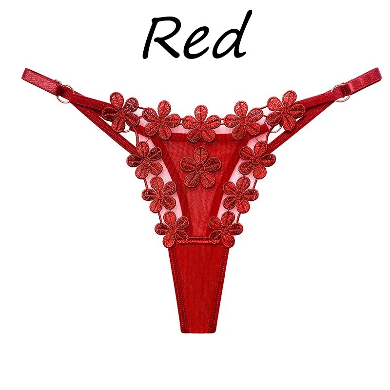 SISSY PANTIES BLACK TULLE EMBROIDERY FLOWERS 10 SISSY PANTIES