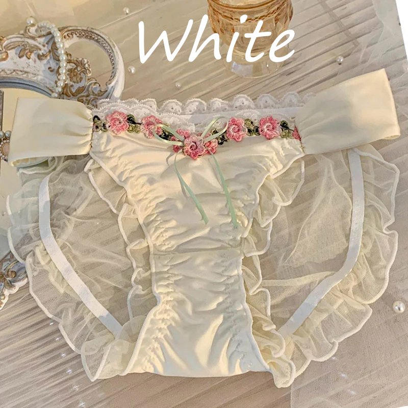 SISSY PANTIES PINK FLORAL LACE TRIM 8 SISSY PANTIES