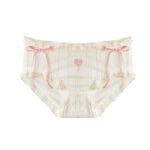SISSY PANTIES PINK HEART LACE TRIM