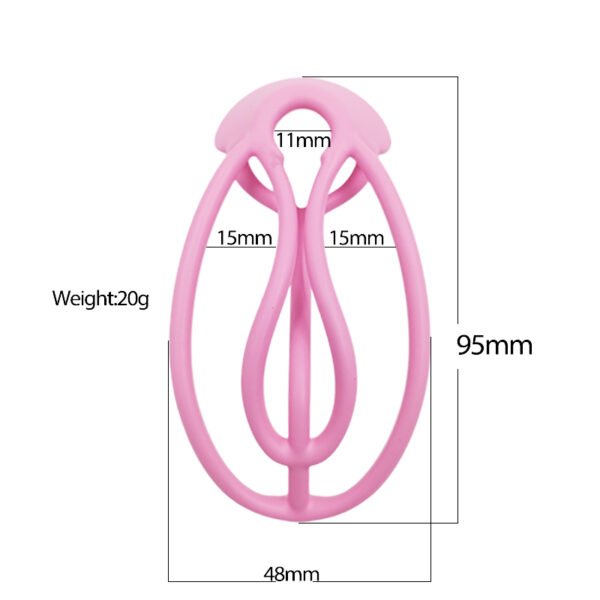 FUFU CLIP CHASTITY PINK PETAL