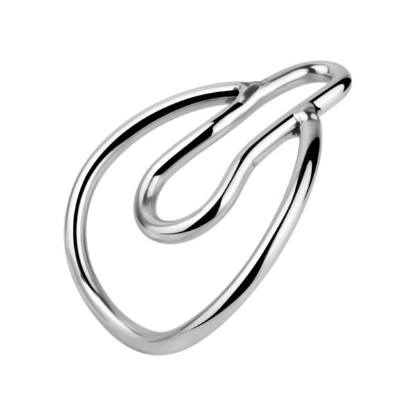 FUFU CLIP METAL CHASTITY MALE SILVER