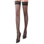 Sissy Stockings Feminine Lace Black