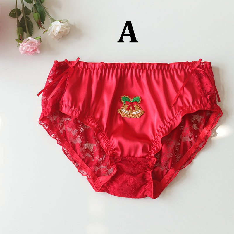 Christmas Sissy Panties Feminine Red Lace 3 Sissy Panties
