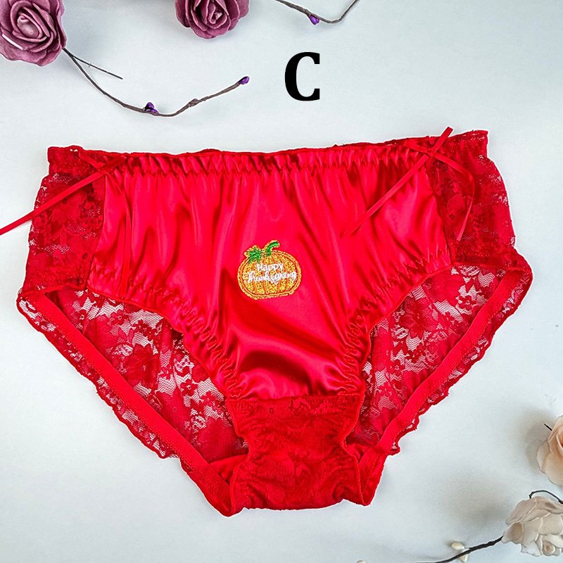 Christmas Sissy Panties Feminine Red Lace 5 Christmas Sissy Panties Feminine Red Lace - Image 5