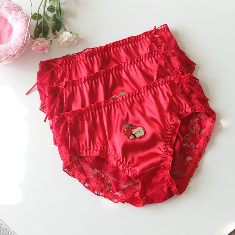 Christmas Sissy Panties Feminine Red Lace 10 Sissy Panties