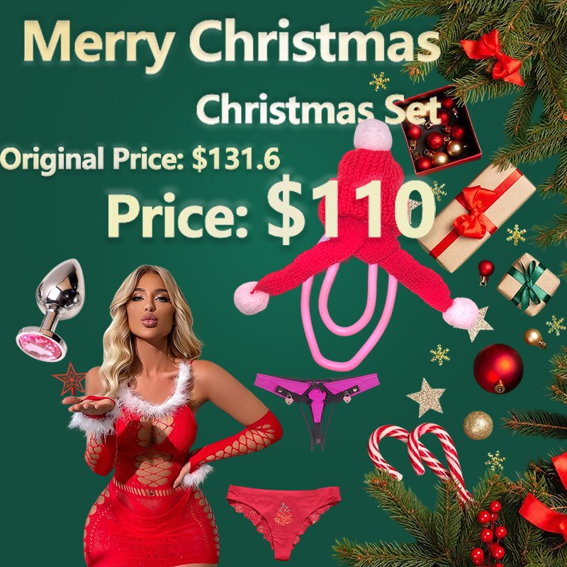 Christmas Set Fufu Clip Five Piece Set 1 Christmas Set Fufu Clip Five Piece Set