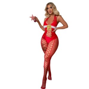 Christmas Fishnet Bodysuit