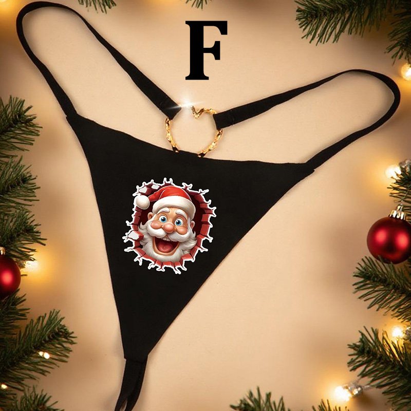 Christmas Sissy Panties Black Triangle Briefs 8 Sissy Panties