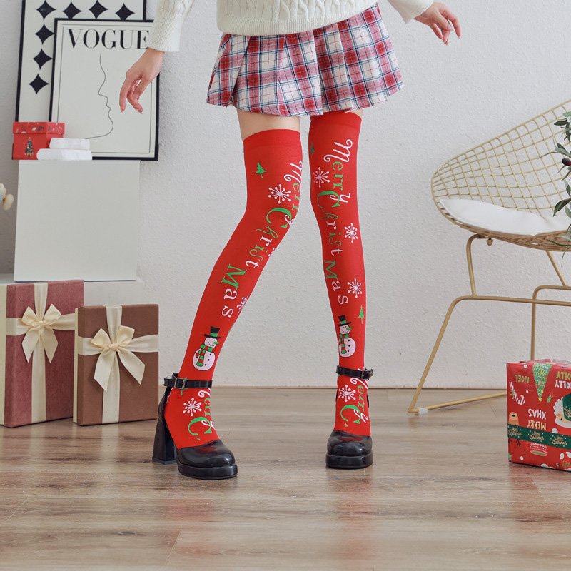 Christmas Over-the-knee Stockings Red Sissy Sexy 7 Christmas Over-the-knee Stockings