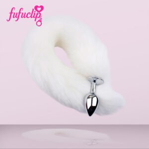 FUFU CLIP AUXILIARY TOYS METAL ANAL PLUG LONG TAIL