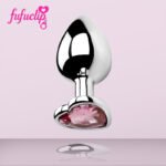 FUFU Clip Auxiliary Toy – Metal Anal Plug with Love Diamond Design