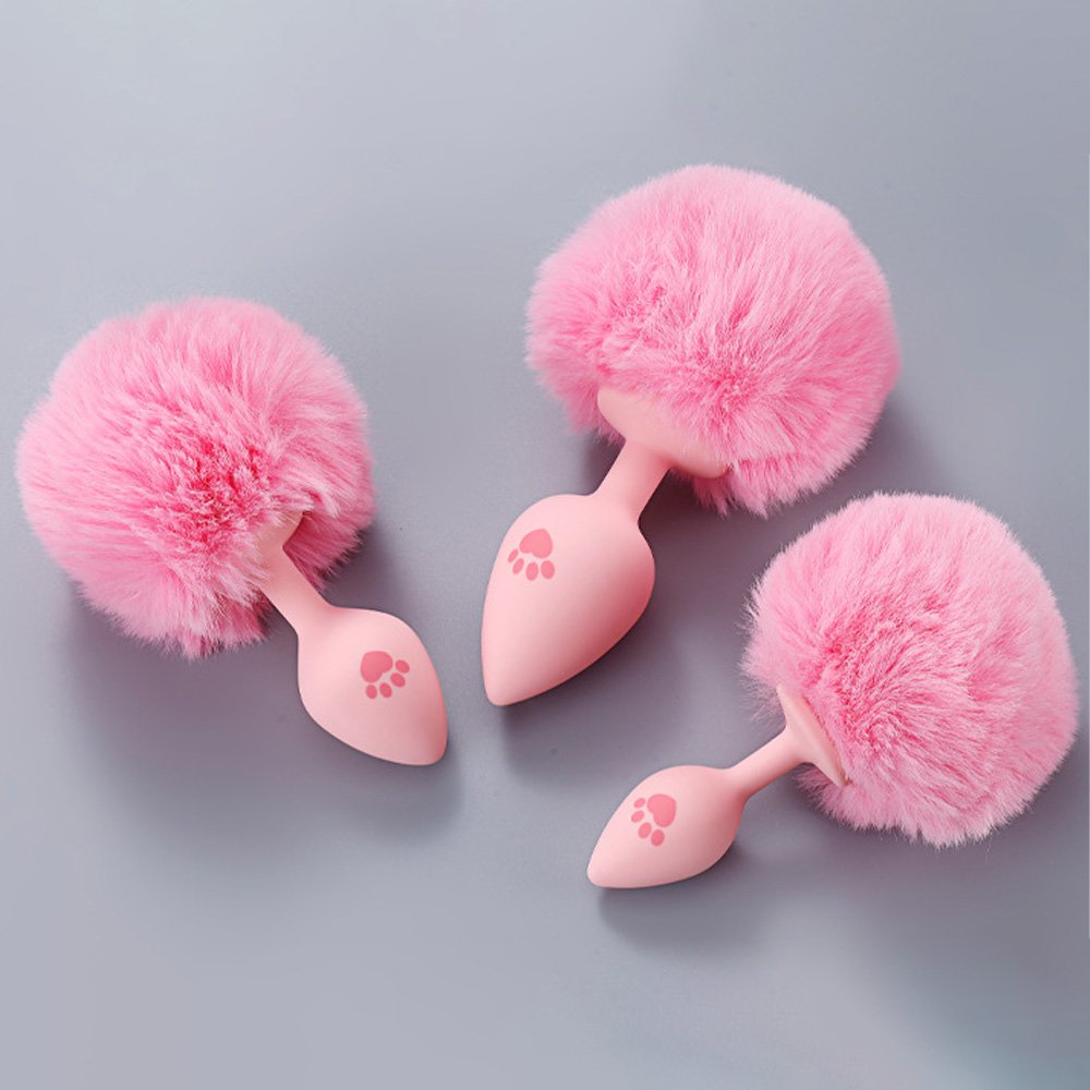 FUFU CLIP AUXILIARY TOYS PINK CAT PAW TAIL ANAL PLUG 13 FUFU CLIP AUXILIARY TOYS PINK CAT PAW TAIL ANAL PLUG