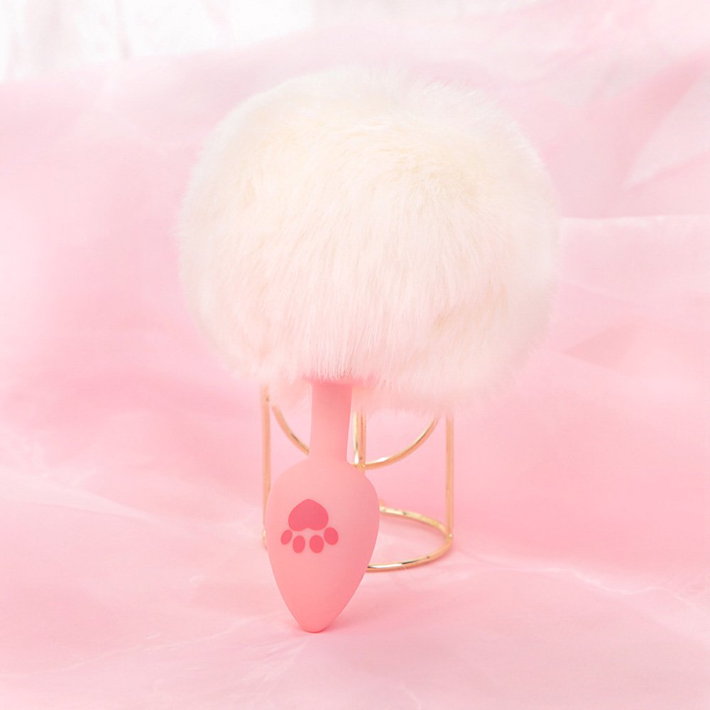 FUFU CLIP AUXILIARY TOYS PINK CAT PAW TAIL ANAL PLUG 4 FUFU CLIP AUXILIARY TOYS PINK CAT PAW TAIL ANAL PLUG