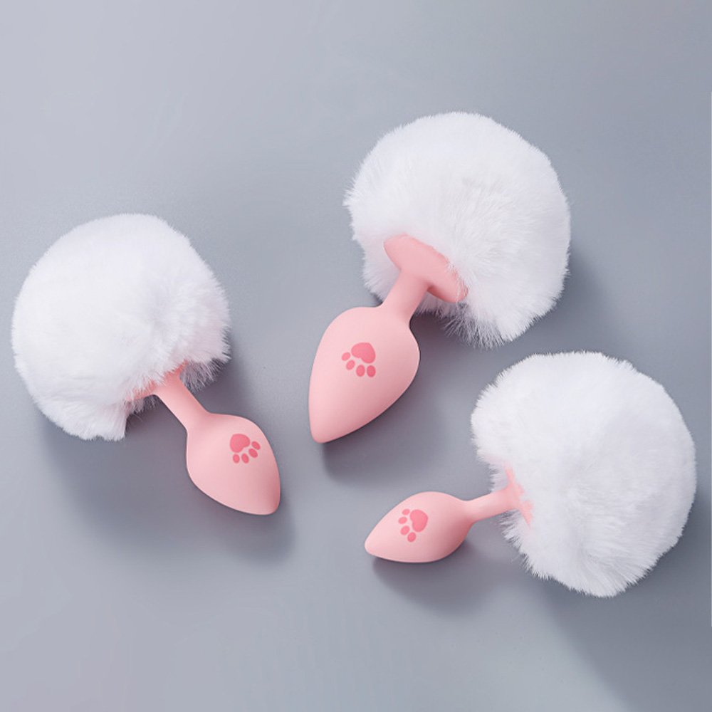 FUFU CLIP AUXILIARY TOYS PINK CAT PAW TAIL ANAL PLUG 8 FUFU CLIP AUXILIARY TOYS PINK CAT PAW TAIL ANAL PLUG