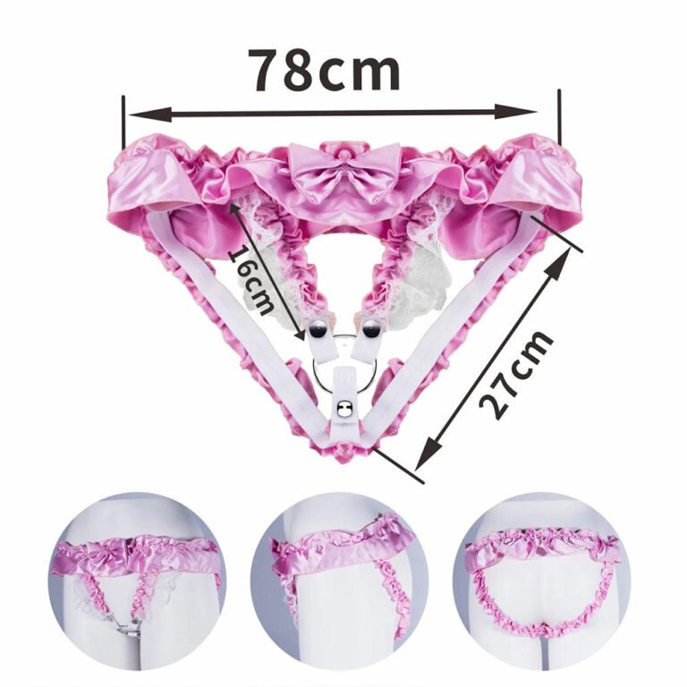 Pink Lace-Trimmed FUFU Clip Compatible Three-Way Support Belt - FuFu Clip