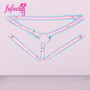 Transgender Pride Flag Themed FUFU Clip Belt