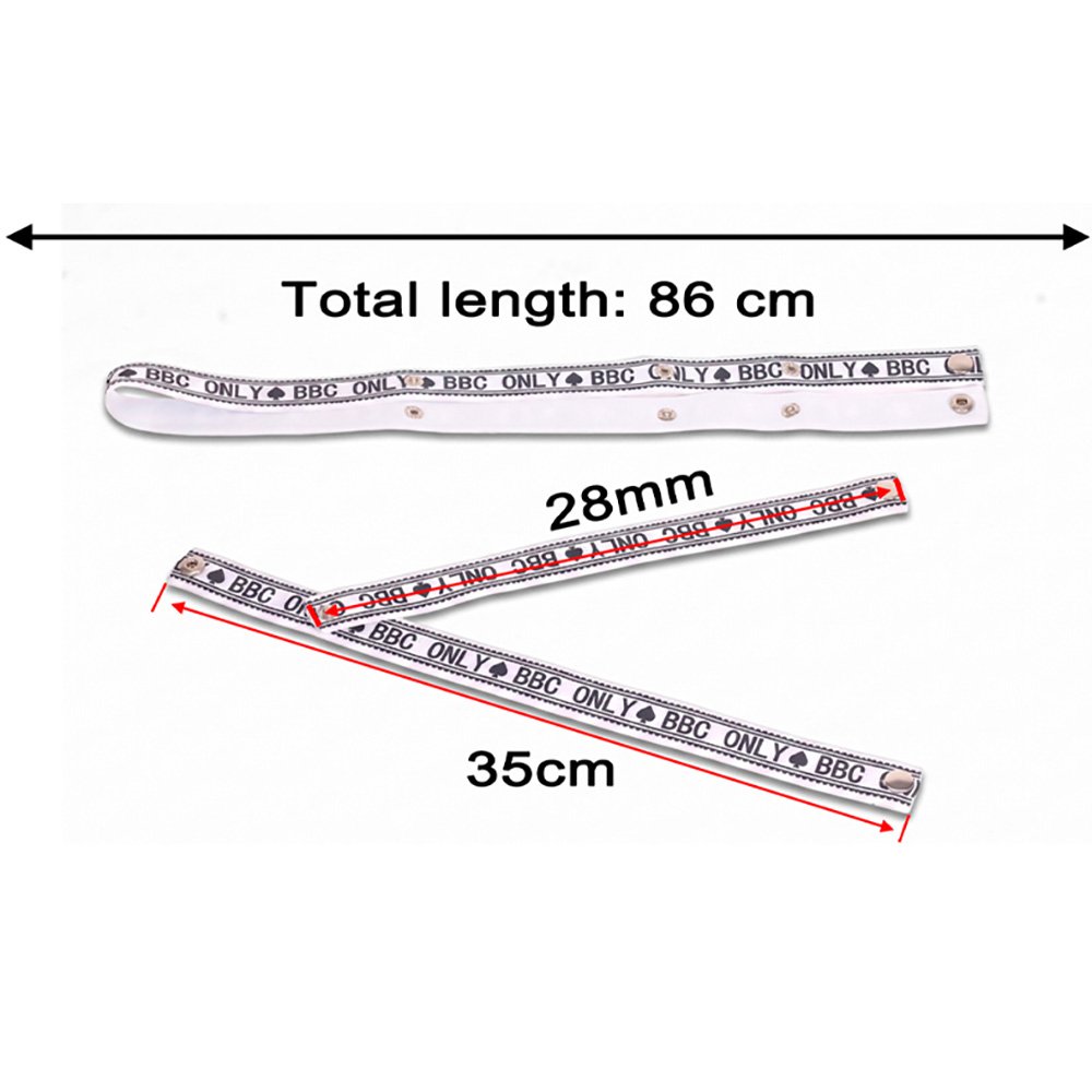 FUFU Clip Accessory Letter Pattern Three-Way Waist Belt 2 FUFU Clip Accessory