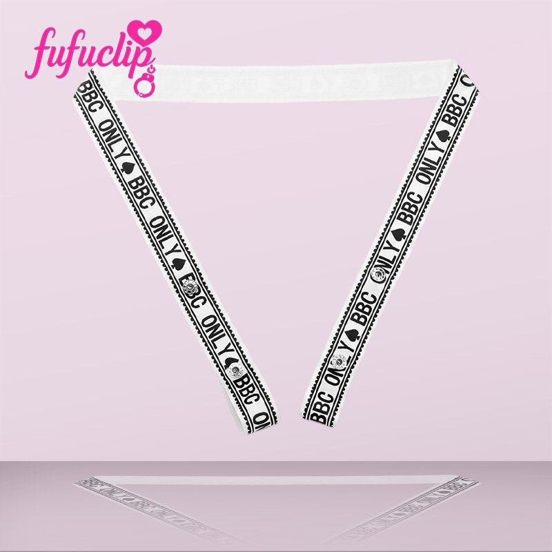 FUFU Clip Accessory Letter Pattern Dual-Direction Waist Belt 1 FUFU Clip Accessory