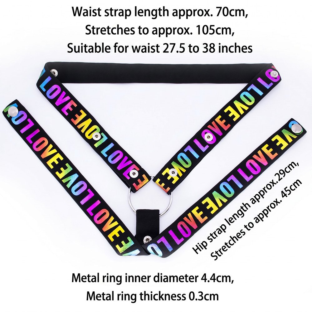 FUFU Clip Accessory Three-Way Letter Waist Strap 2 FUFU Clip Accessory Three-Way Letter Waist Strap
