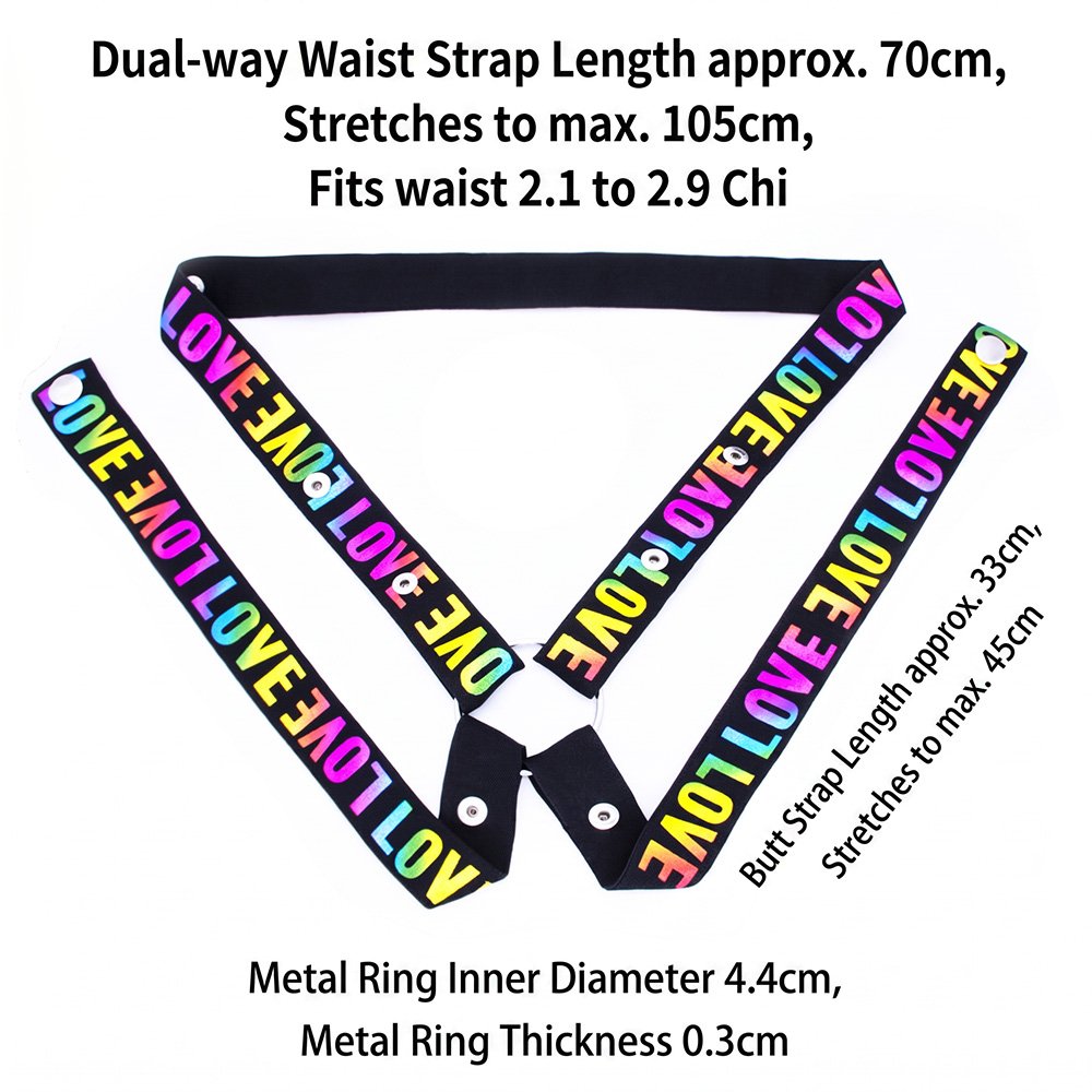 FUFU Clip Accessory Four-Way Letter Waist Strap 2 FUFU Clip Accessory Four-Way Letter Waist Strap