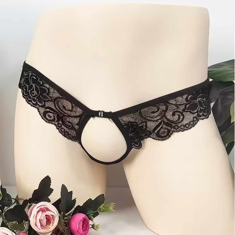 Male Cut-Out Lace Sexy Panties 3 Male Cut-Out Lace Sexy Panties