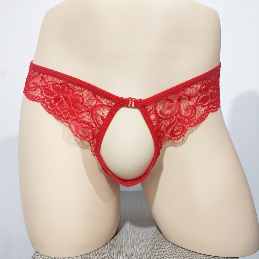Male Cut-Out Lace Sexy Panties 2 Male Cut-Out Lace Sexy Panties